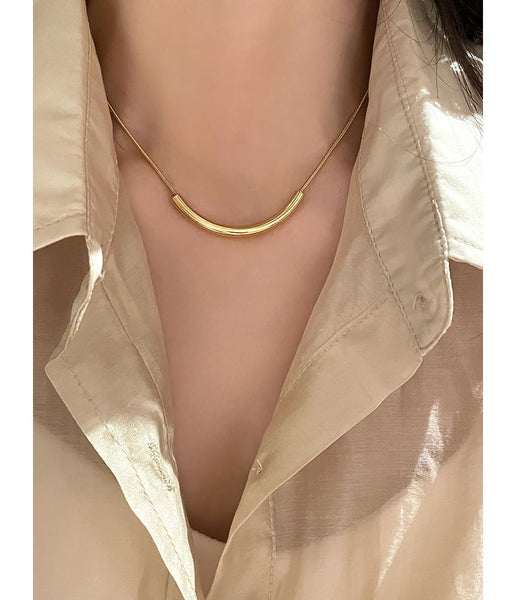 Necklace Pendant Curve FashionChic