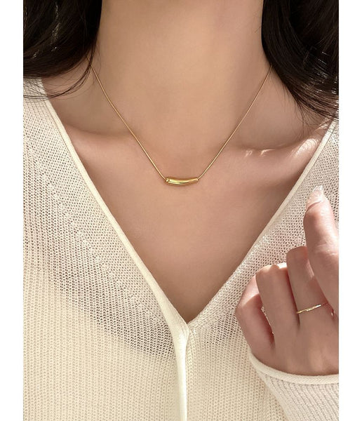 Necklace Pendant Curve FashionChic