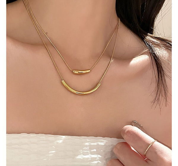 Necklace Pendant Curve FashionChic