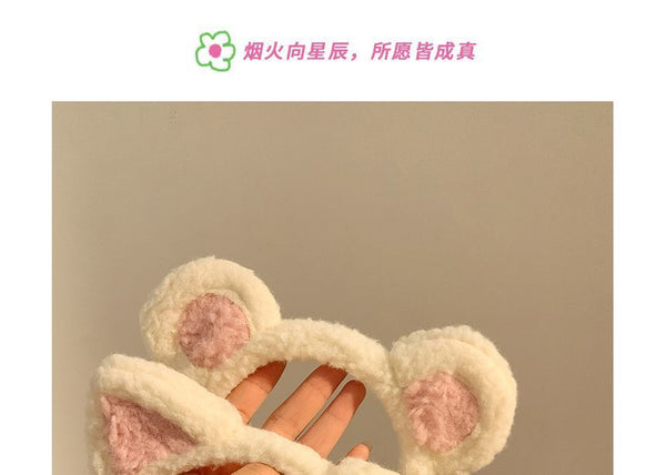 Cat Chenille Ear Headband FashionChic