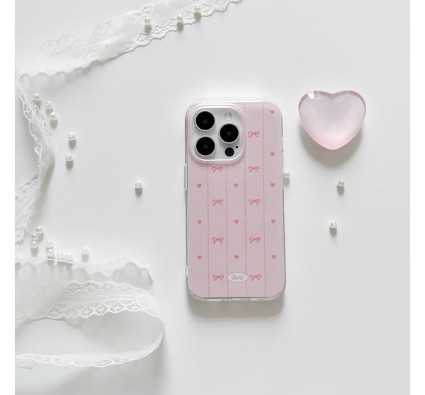 Stand Case Bow / Phone Heart FashionChic