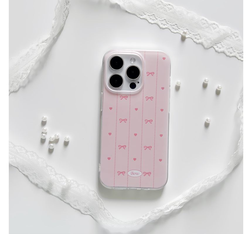 Stand Case Bow / Phone Heart FashionChic