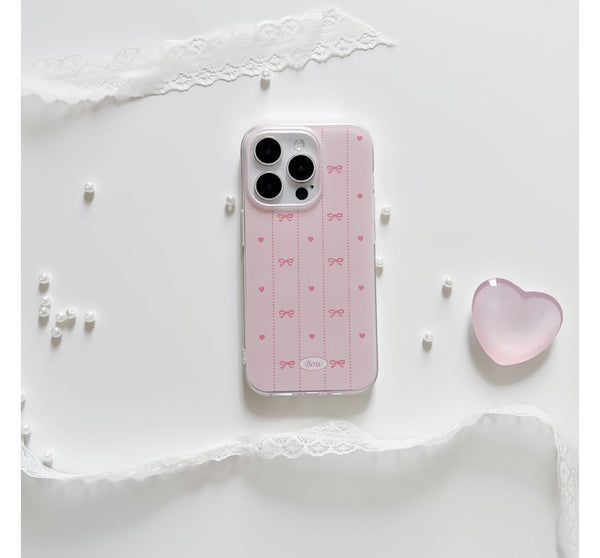 Stand Case Bow / Phone Heart FashionChic