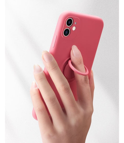 Stand Case Plain Phone Ring FashionChic