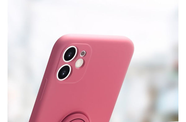 Stand Case Ring Phone Plain FashionChic