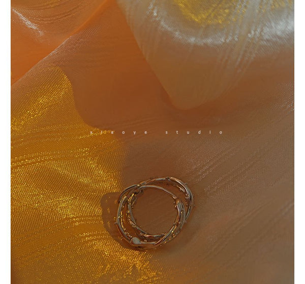 Earring Thorn Hoop Sterling Silver FashionChic