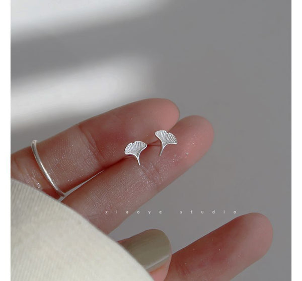 Leaf Silver Earring Stud FashionChic