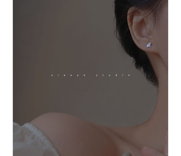 Leaf Silver Earring Stud FashionChic