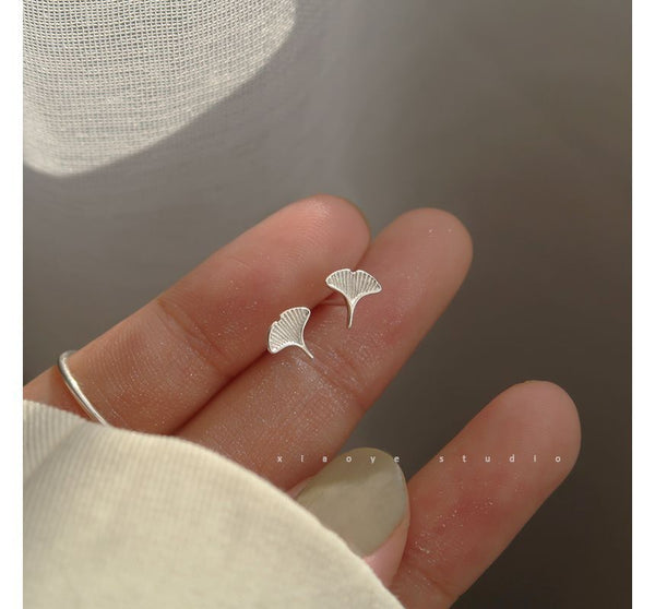 Leaf Silver Earring Stud FashionChic