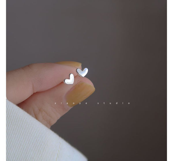 Heart Silver Stud Earring FashionChic