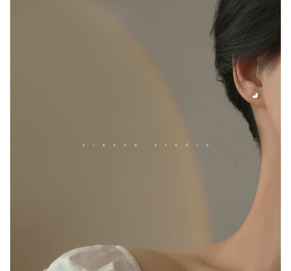 Heart Silver Stud Earring FashionChic