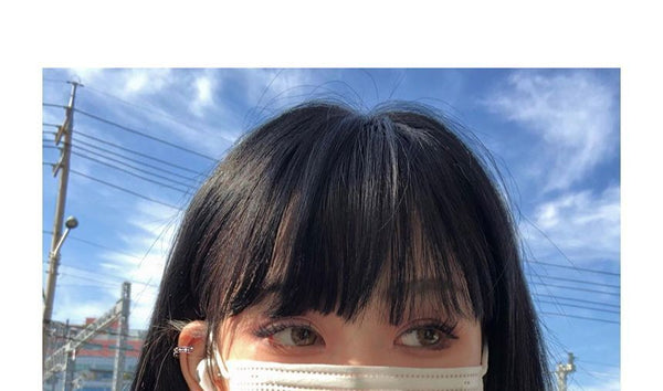 Silver Huggie Sterling Barbell Earring Cutout FashionChic