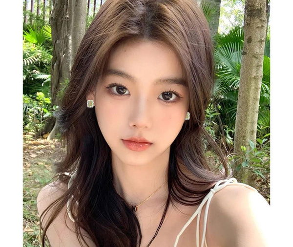 Sterling Stud Earring Rectangle Silver FashionChic