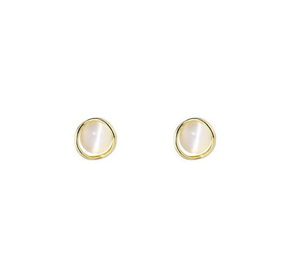 Alloy Faux Earring Eye Stone Stud Cat FashionChic