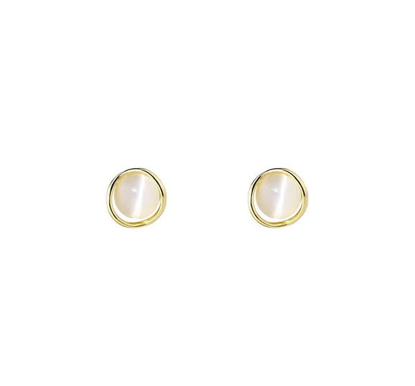 Alloy Faux Earring Eye Stone Stud Cat FashionChic