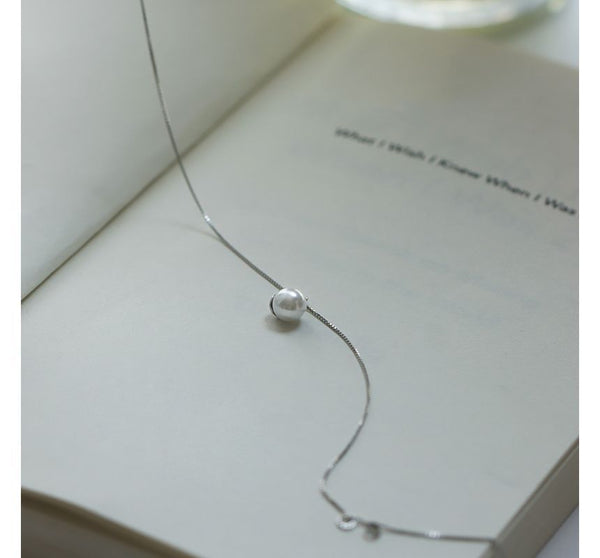 Necklace Pearl Pendant Alloy Faux FashionChic