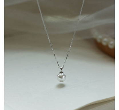 Necklace Pearl Pendant Alloy Faux FashionChic