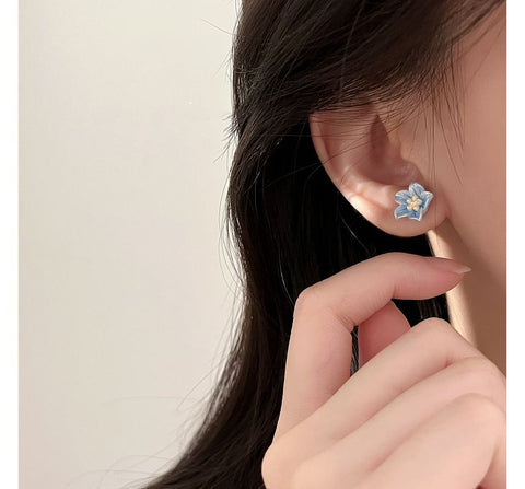 Acrylic Floral Earring Alloy Stud FashionChic