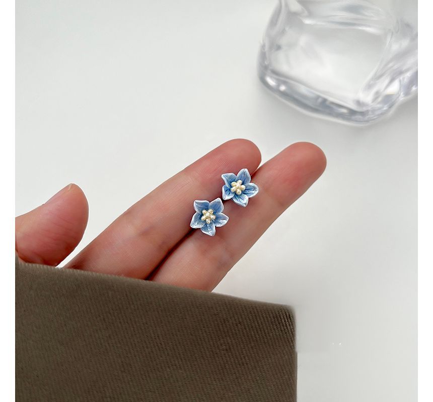Acrylic Floral Earring Alloy Stud FashionChic