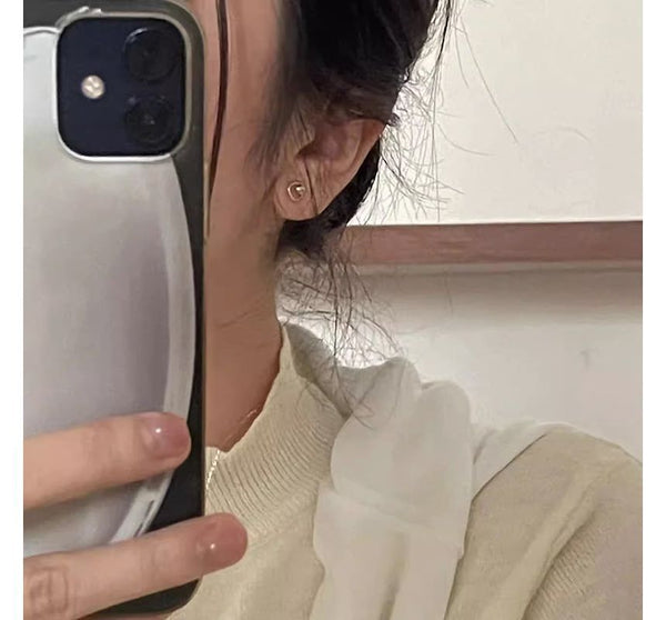 Stud Earring Bead Alloy FashionChic