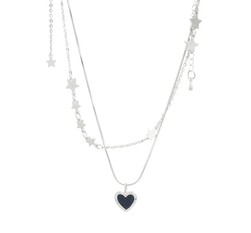 Alloy Choker Set Pendant Star Heart Necklace / FashionChic