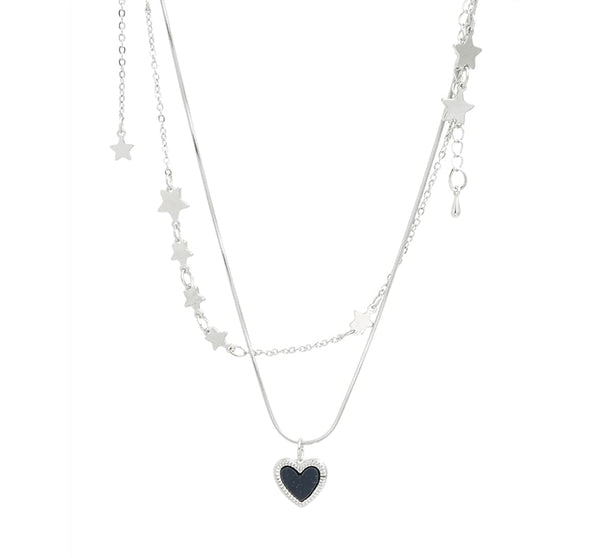 Alloy Choker Set Pendant Star Heart Necklace / FashionChic