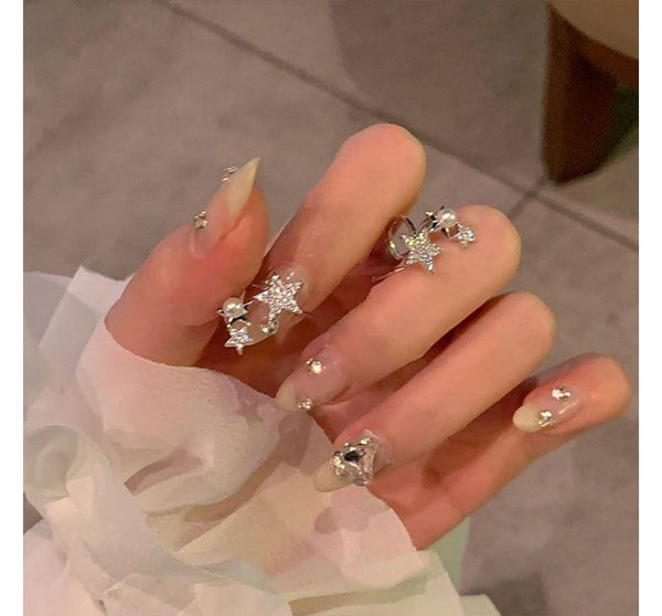 Cuff Alloy Pearl Faux Rhinestone Star Ear FashionChic