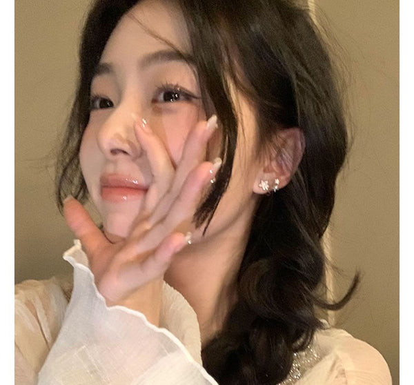 Cuff Alloy Pearl Faux Rhinestone Star Ear FashionChic