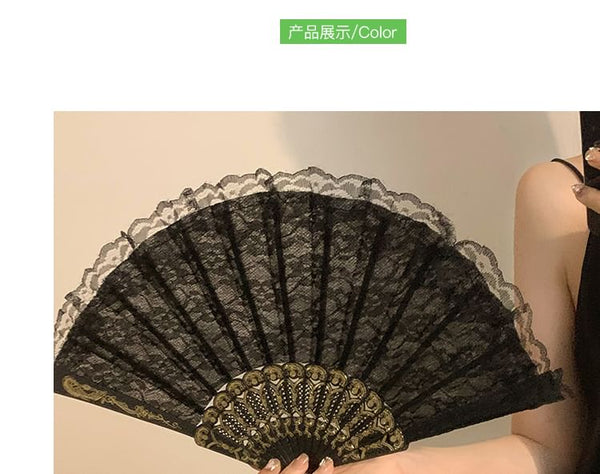 Hand (Various Designs) Foldable Fan Lace FashionChic