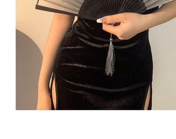 Foldable (Various Hand Designs) Floral Fan Fabric FashionChic