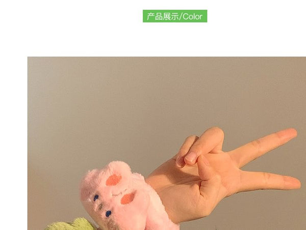 Chenille Face Wrist (Various Wash Animal Band Designs) FashionChic