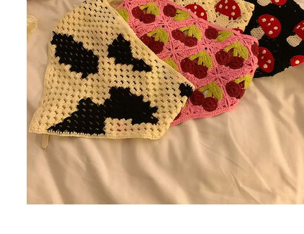 Triangle Knit Sunglasses Vintage (Various Designs) Headband / Square FashionChic