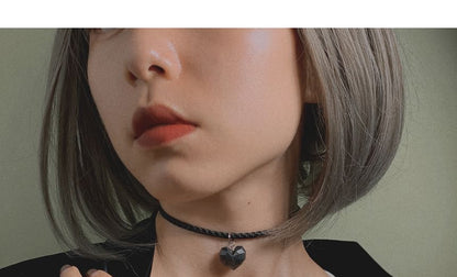 Pendant Cord Heart Choker FashionChic
