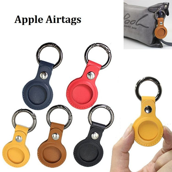 AirTag Keyring Faux Holder Leather FashionChic