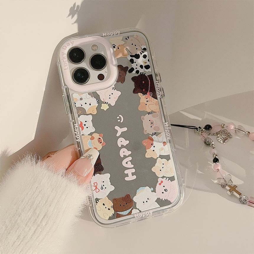 Case Mirrored Phone Cat FashionChic