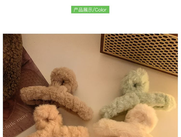 Plain Clamp Hair Chenille FashionChic