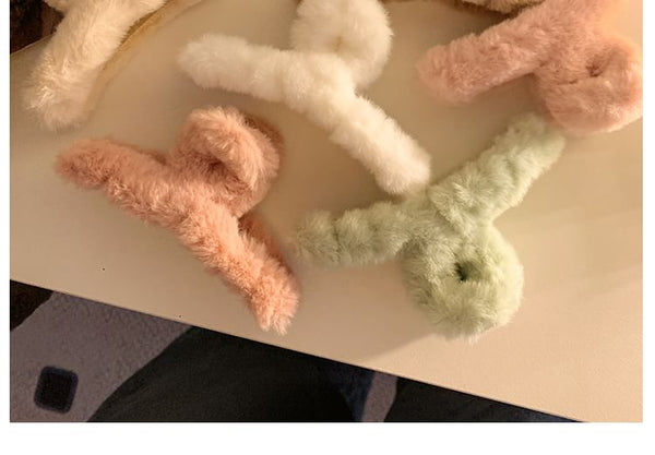 Plain Clamp Hair Chenille FashionChic