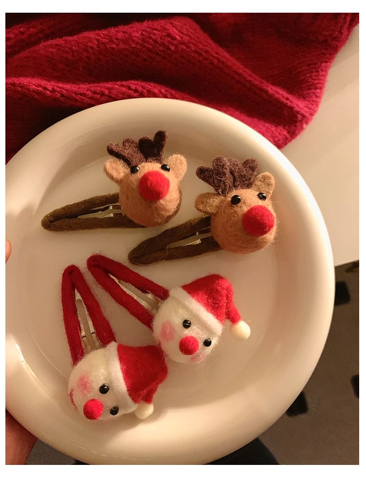 Designs) Hair (Various Clip Felting Set Christmas / FashionChic