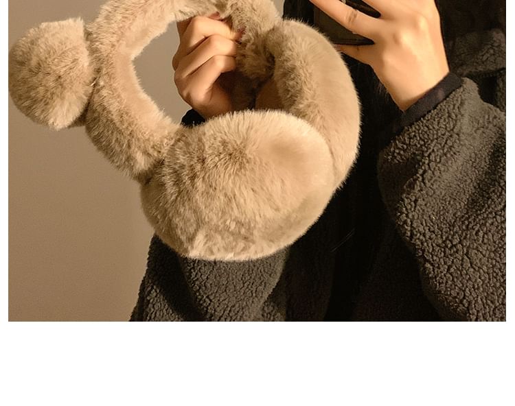 Earmuffs Bear Chenille Ear FashionChic