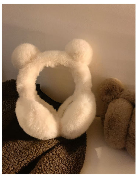 Earmuffs Bear Chenille Ear FashionChic