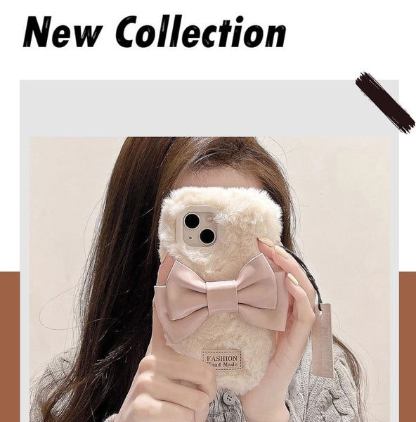 Chenille Bow Case Phone FashionChic