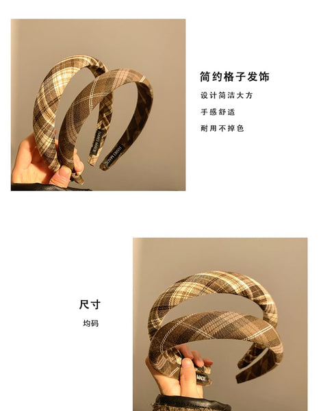 Headband Plaid FashionChic