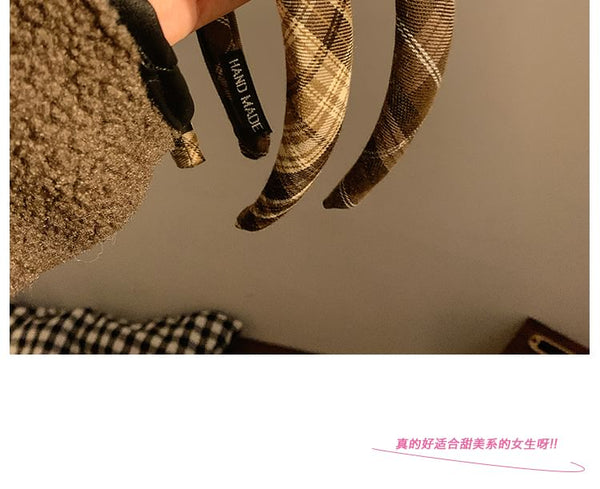 Headband Plaid FashionChic