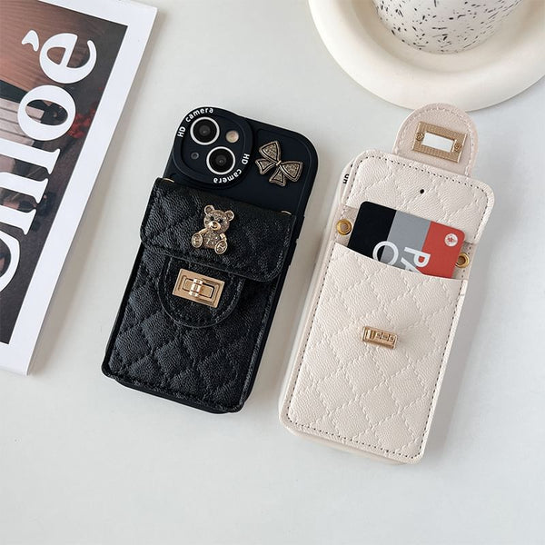 Phone Holder Case Bear Card FashionChic