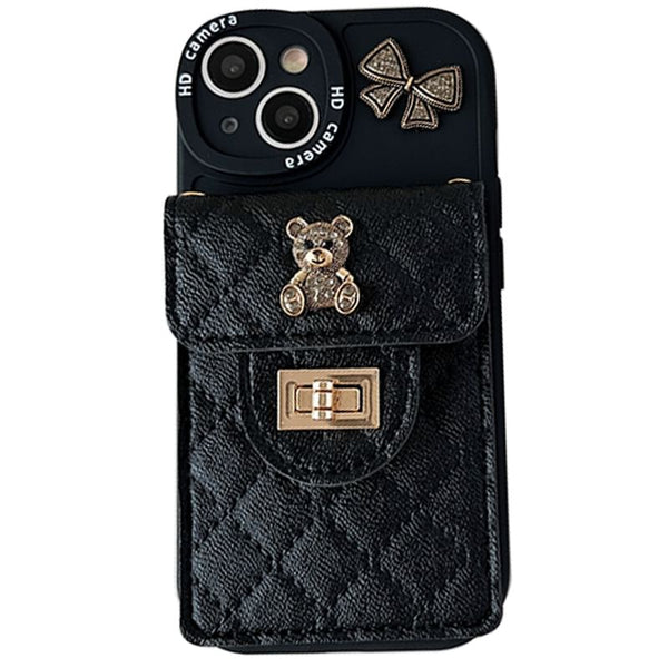 Phone Holder Case Bear Card FashionChic