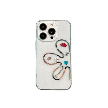 Rhinestone Phone Case Floral FashionChic