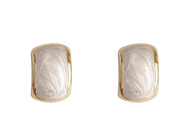 Stud Alloy Glaze Earring FashionChic