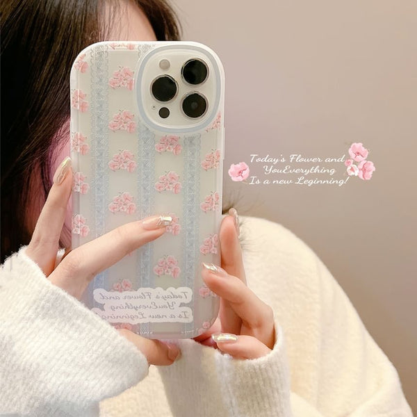 Case Lace Phone Print Floral FashionChic