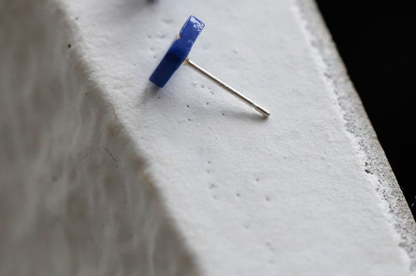 Earring Square Ceramic Stud FashionChic