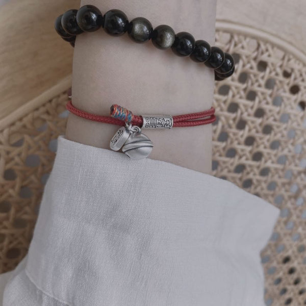 Bracelet Bell String Silver FashionChic